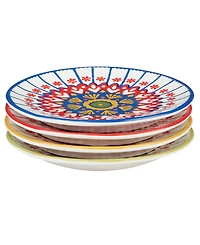 Certified International Spice Love Canape Plates Set of 4