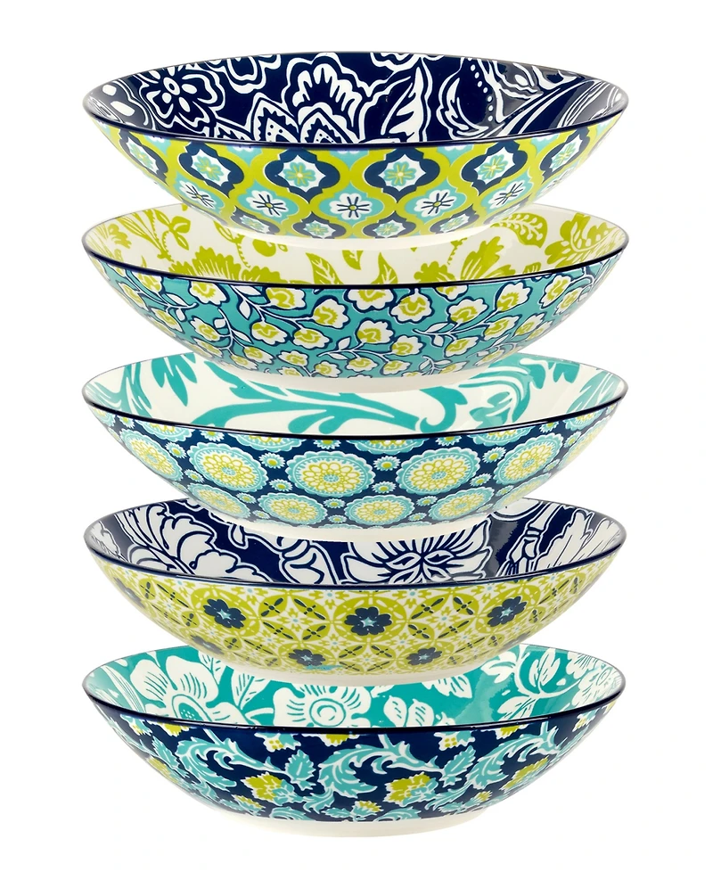 Certified International Tapestry Soup/Pasta Bowls, Set of 6