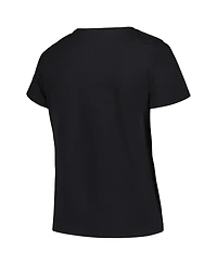 Women's Profile Black Iowa Hawkeyes Plus Size Arch Over Logo Scoop Neck T-shirt