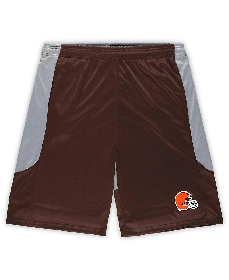 Men's Fanatics Brown Cleveland Browns Big and Tall Team Logo Shorts