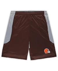 Men's Fanatics Brown Cleveland Browns Big and Tall Team Logo Shorts