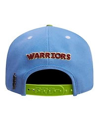Men's Pro Standard Light Blue, Green Golden State Warriors Retro Program 2-Tone Snapback Hat