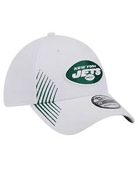 Men's New Era White York Jets Active 39THIRTY Flex Hat