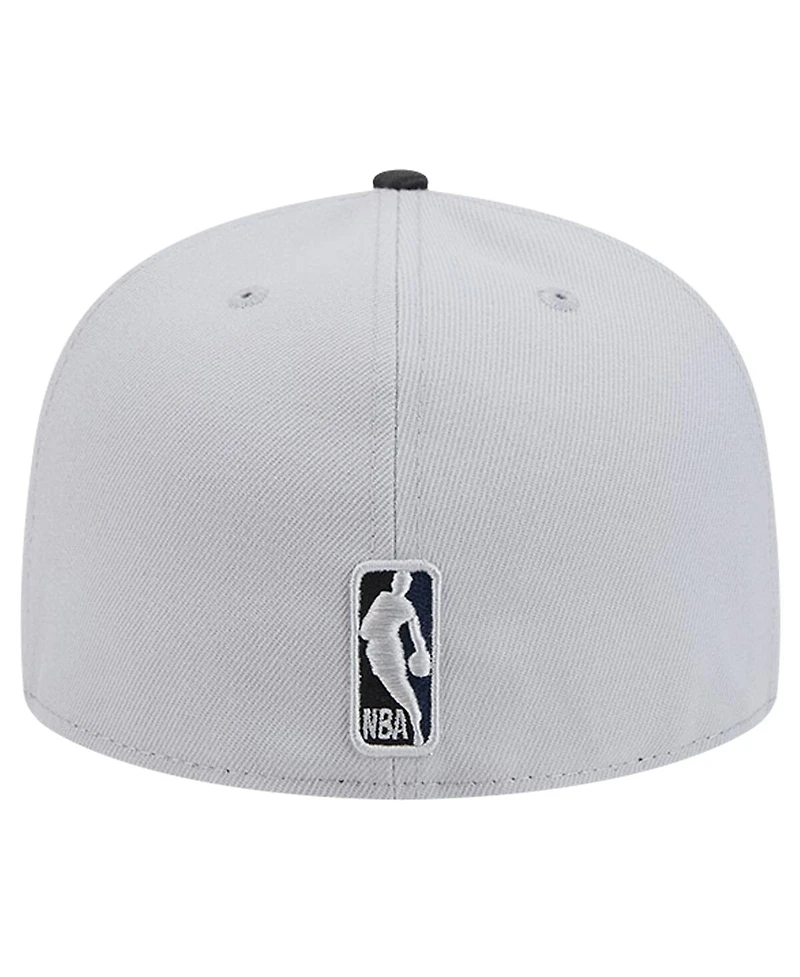 Men's New Era Gray Orleans Pelicans Active Color Camo Visor 59FIFTY Fitted Hat