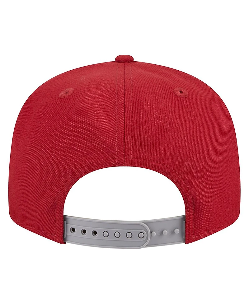 Men's New Era Crimson Indiana Hoosiers Game Day 9FIFTY Snapback Hat