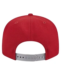 Men's New Era Crimson Indiana Hoosiers Game Day 9FIFTY Snapback Hat