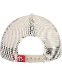 Men's New Era Stone St. Louis Cardinals Game Day 9TWENTY Adjustable Trucker Hat