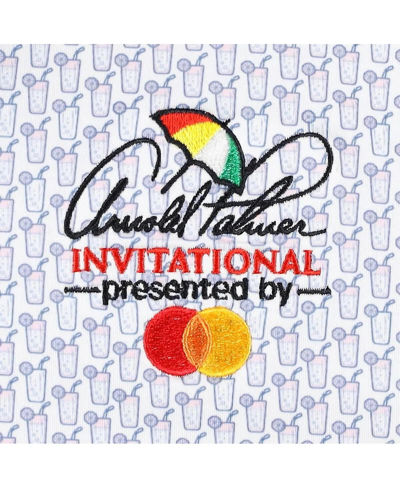 Men's Puma White Arnold Palmer Invitational Iced Tea Mattr Polo Shirt