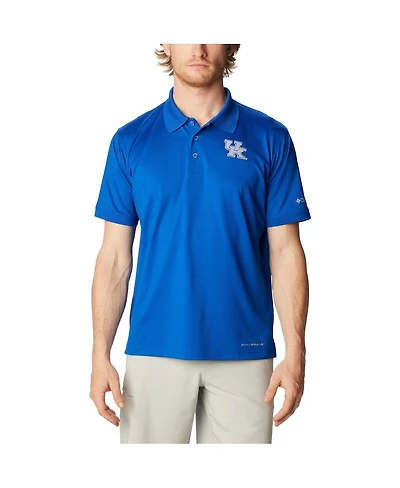 Men's Columbia Royal Kentucky Wildcats Pfg Tamiami Omni-Shade Polo Shirt
