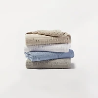 Hotel Collection Sculpted Chain-Link Wash Towel, 13" x 13", Exclusively at Macy's