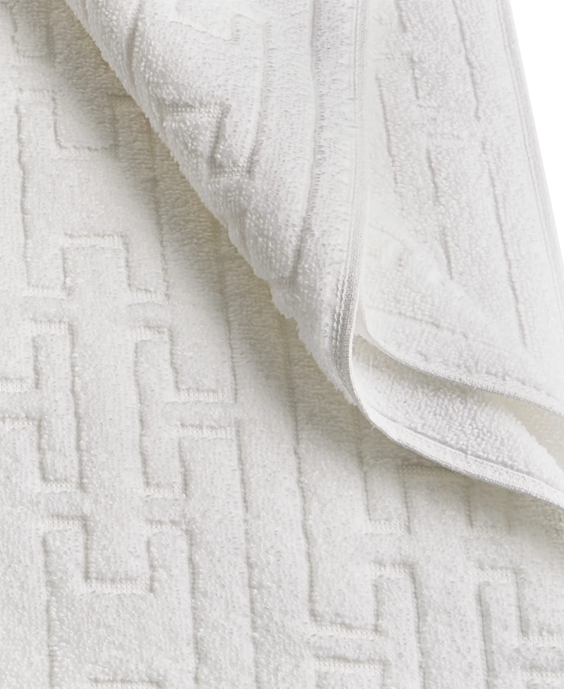 Hotel Collection Sculpted Chain-Link Bath Towel, 30" x 56", Exclusively at Macy's