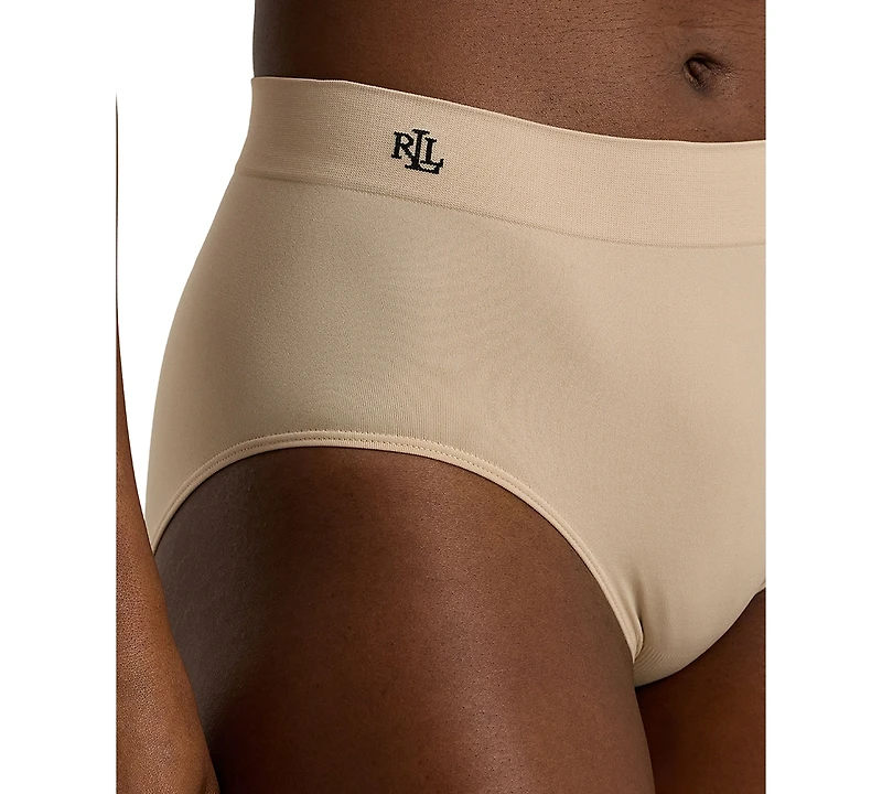 Lauren Ralph Women's Seamless Stretch Jersey High-Rise Brief Underwear 4L0012