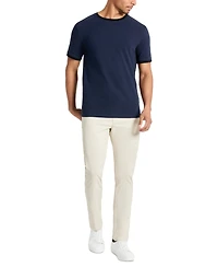 Kenneth Cole Men's Contrast-Trim Textured Short Sleeve T-Shirt