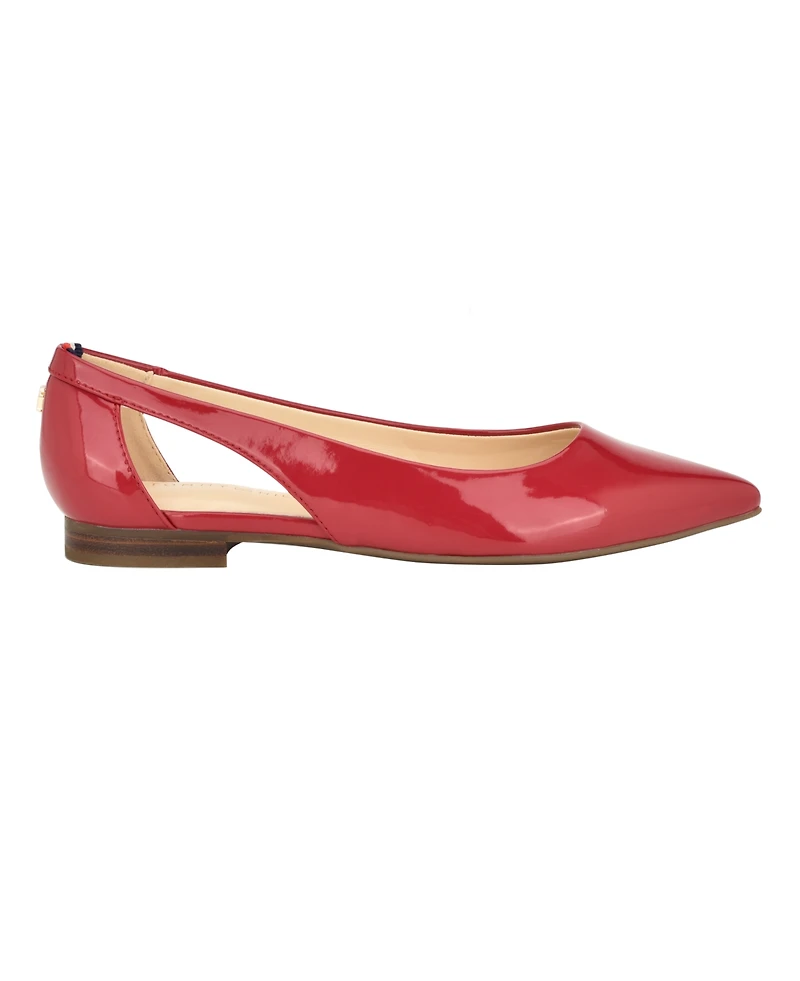 Tommy Hilfiger Women's Velahi Cutout Pointy Toe Flats