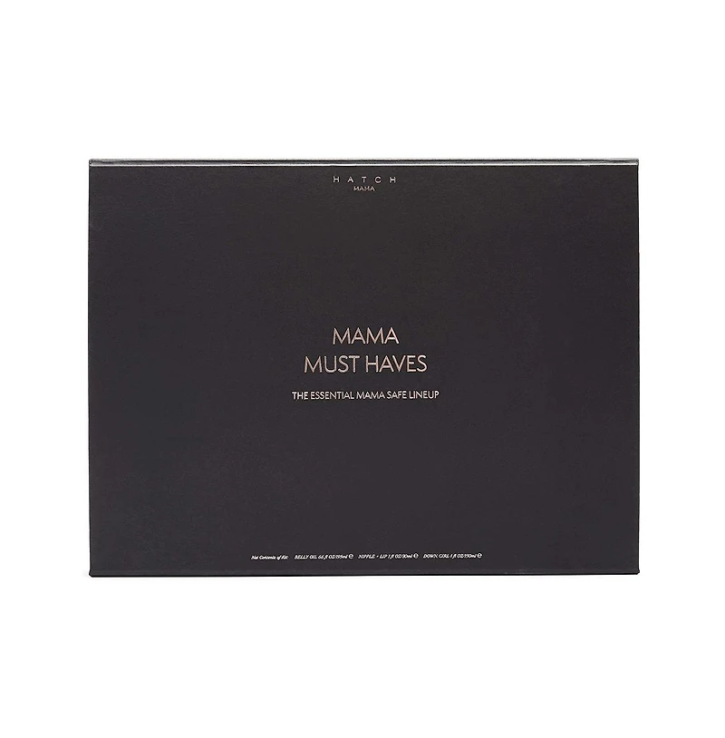 Hatch Collection Clean Beauty Mama Must Haves Essential Maternity Gift Set-Includes Belly Oil, Down Girl, Nipple+Lip