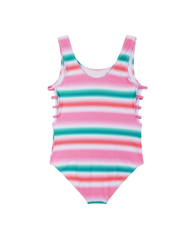 Child Girls Multi-Stripe Swimsuit