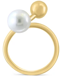 Effy Freshwater Pearl (8mm) Abstract Statement Ring in 14k Gold