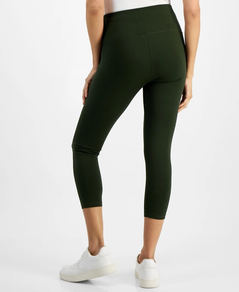 Style & Co Women's High Rise Cropped Pull-On Leggings, Created for Macy's