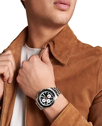 Fossil Men's Sport Tourer Chronograph Silver-Tone Stainless Steel Watch 42mm