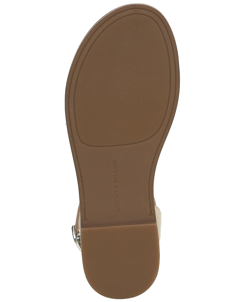 Lucky Brand Women's Kimaya Ankle-Strap Flat Sandals