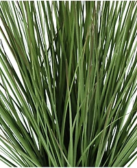 Monarch Specialties 21" Indoor Artificial Grass Plant with Decorative White Pot
