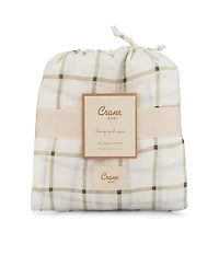 Crane Baby Cotton Check Change Pad Cover