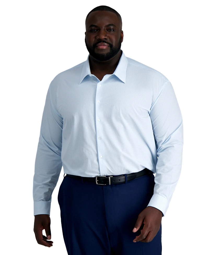 Big & Tall Haggar Men's Smart Wash Classic Fit Dress Shirt