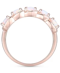 Amethyst (1-1/4 ct. t.w.) & Lab-Grown White Sapphire (1/3 ct. t.w.) Ring in 14k Gold-Plated Sterling Silver (Also in Citrine & Lab-Grown Opal)