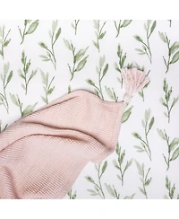 Crane Baby Parker Fitted Crib Fitted Sheet - Leaf