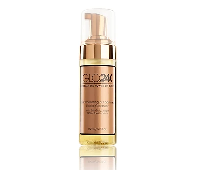 GLO24K 24K Exfoliating & Foaming Facial Cleanser 5oz