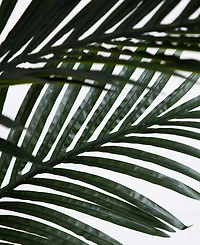 Nearly Natural 8ft. Golden Cane Artificial Palm Tree in Handmade Natural Cotton Planter