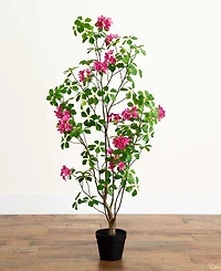 Nearly Natural 4ft. Artificial Dogwood Tree with Real Touch Leaves