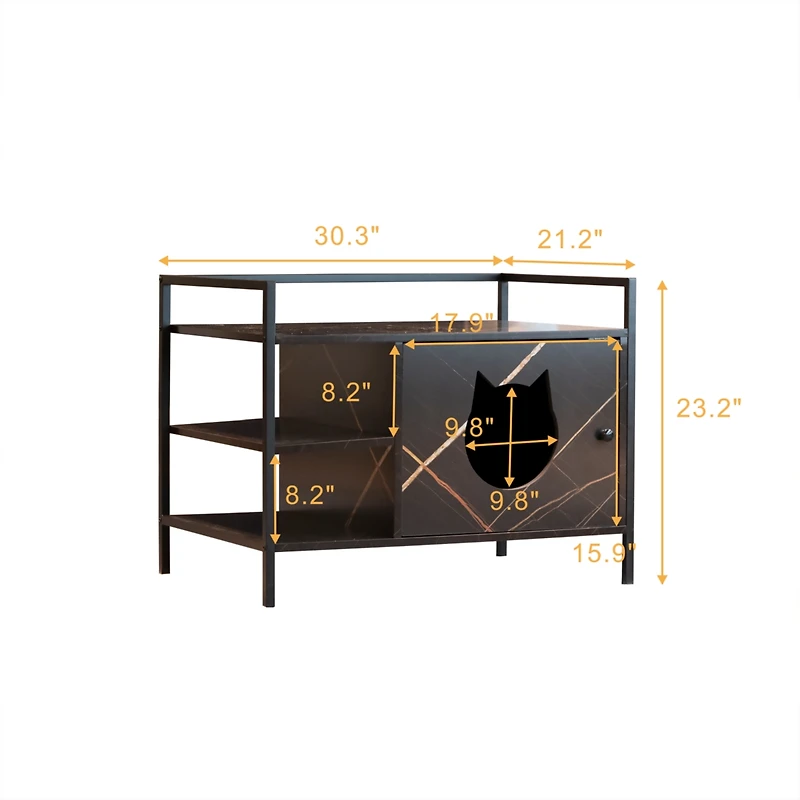 Streamdale Furniture Cat Litter Box Furniture Hidden Litterbox Enclosures