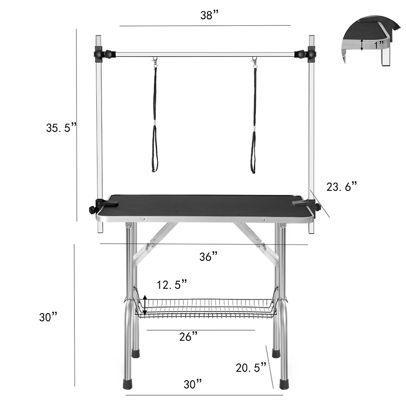 Streamdale Professional Dog Grooming Table with Arm & Noose