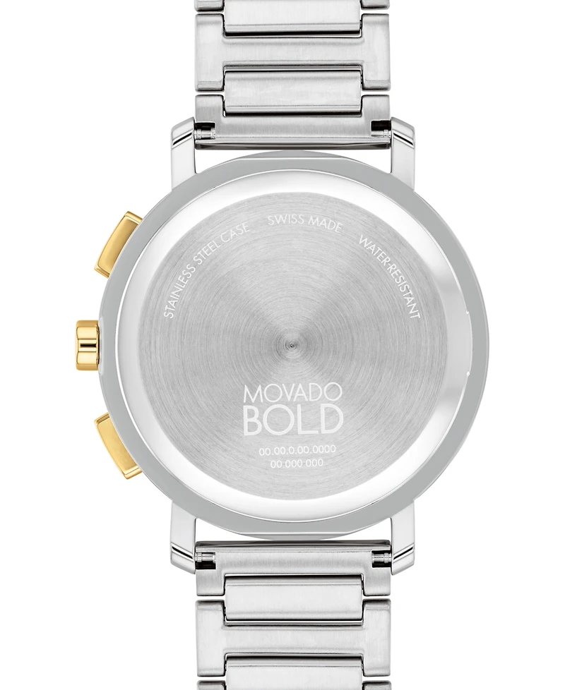Movado Men's Swiss Chronograph Bold Evolution 2.0 Stainless Steel Bracelet Watch 42mm