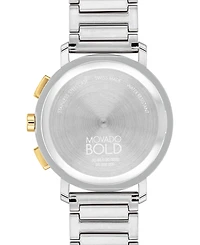 Movado Men's Swiss Chronograph Bold Evolution 2.0 Stainless Steel Bracelet Watch 42mm
