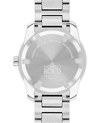 Movado Men's Swiss Bold Verso Stainless Steel Bracelet Watch 42mm