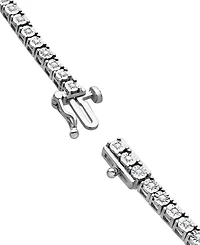 Men's Diamond 24" Tennis Necklace (2 ct. t.w.) in Sterling Silver