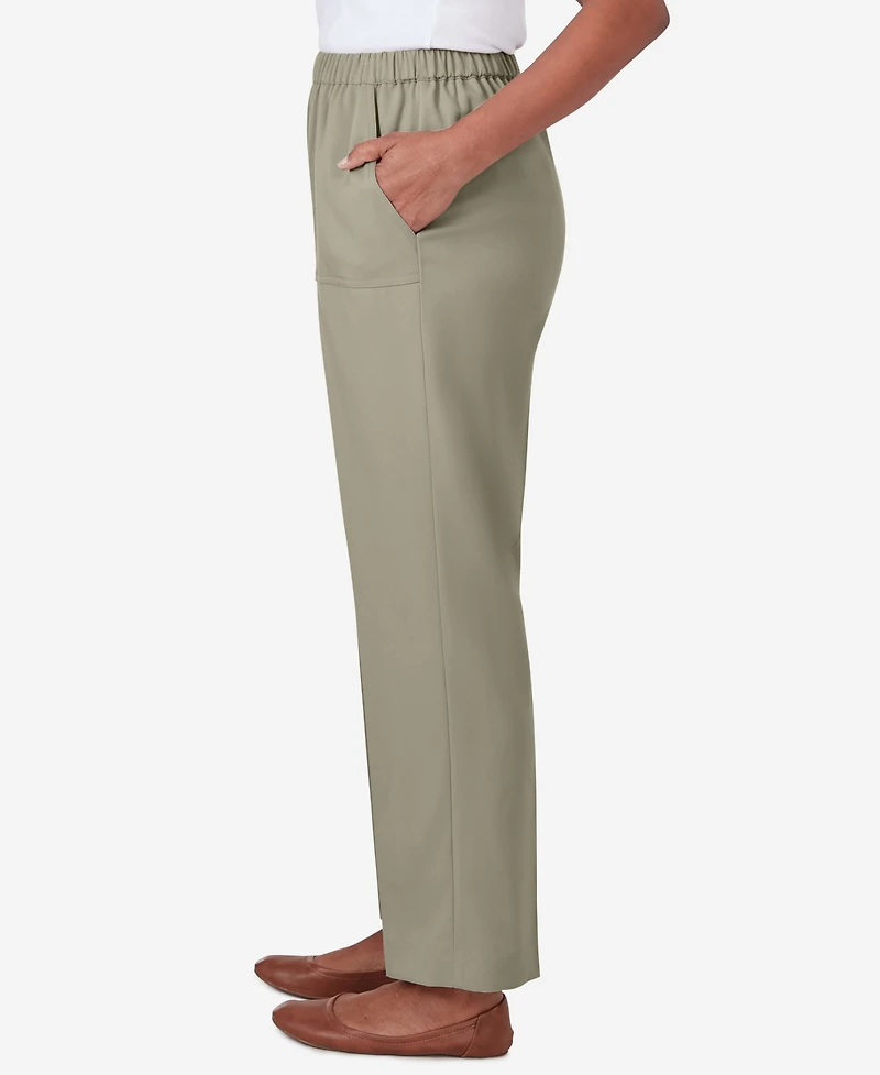 Alfred Dunner Women's Tuscan Sunset Twill Average Length Pants