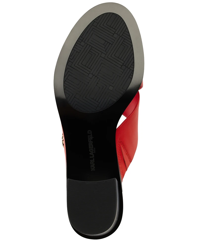 Karl Lagerfeld Paris Women's Henryk Crisscross Sandals