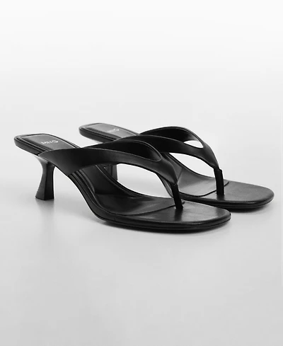 Mango Women's Kitten Heel Sandals