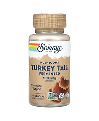 Solaray Fermented Turkey Tail Mushrooms - 60 VegCaps (500 mg per Capsule)