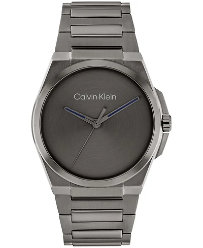 Calvin Klein Men's Meta-Minimal Grey Stainless Steel Watch 41mm