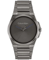 Calvin Klein Men's Meta-Minimal Grey Stainless Steel Watch 41mm