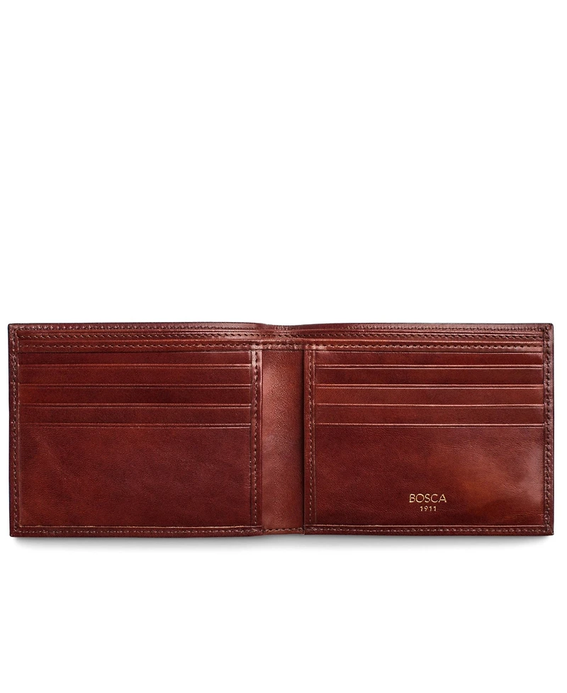 Bosca Men's 8 Pocket Wallet in Old Leather