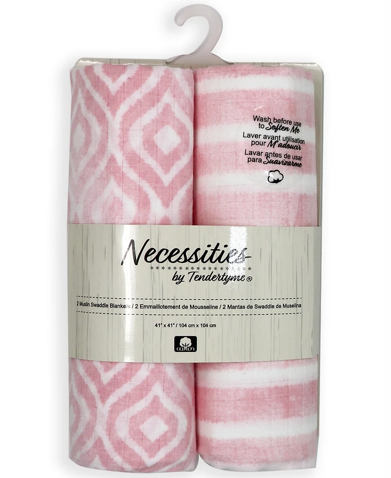 Amor Bebe Baby Girls Luxury Plush Baby Blankets, 3 Piece Gift Set