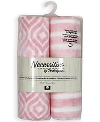 Amor Bebe Baby Girls Luxury Plush Baby Blankets, 3 Piece Gift Set