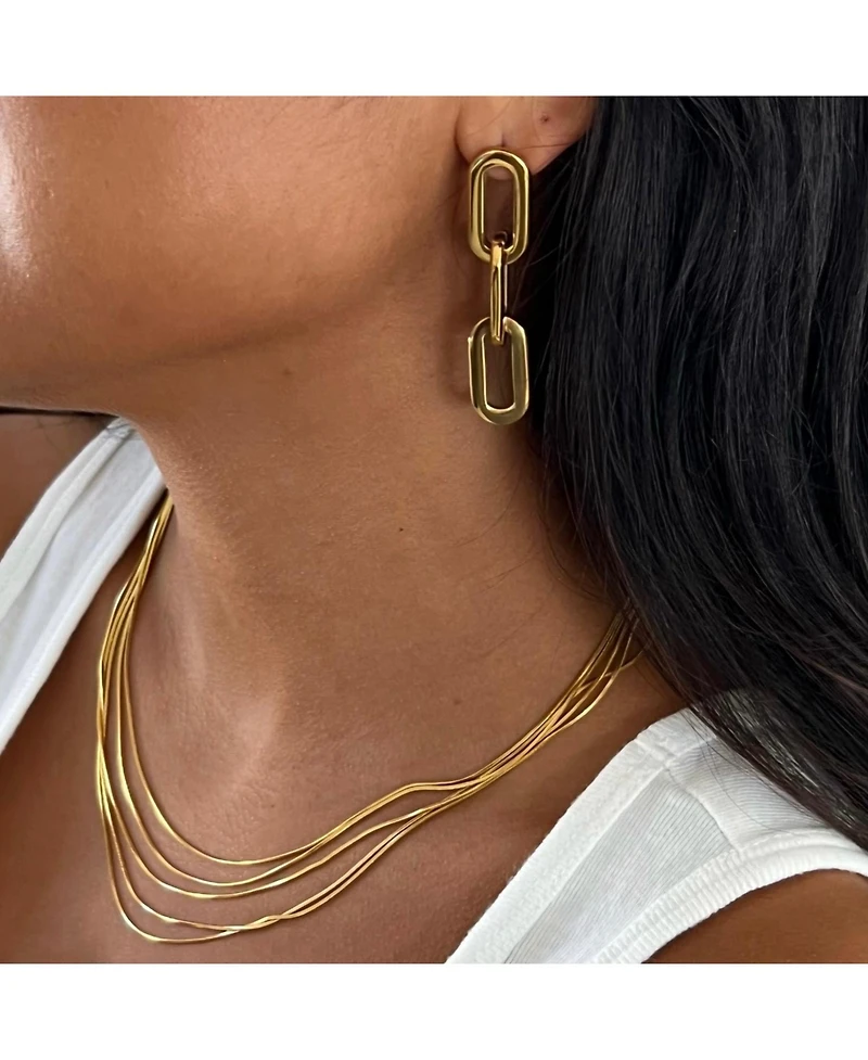 Ellie Vail Justine Layered Chain Necklace