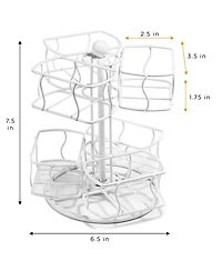 Sorbus Tea Bag 2 Tier Lazy Susan Organizer