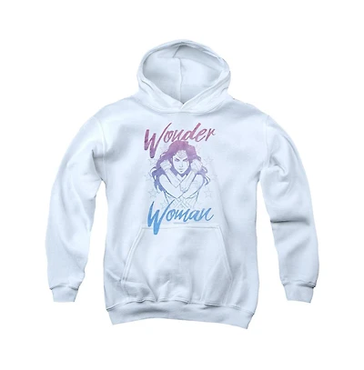 Wonder Woman Movie Youth Retro Stance Pull Over Hoodie / Hooded Sweatshirt